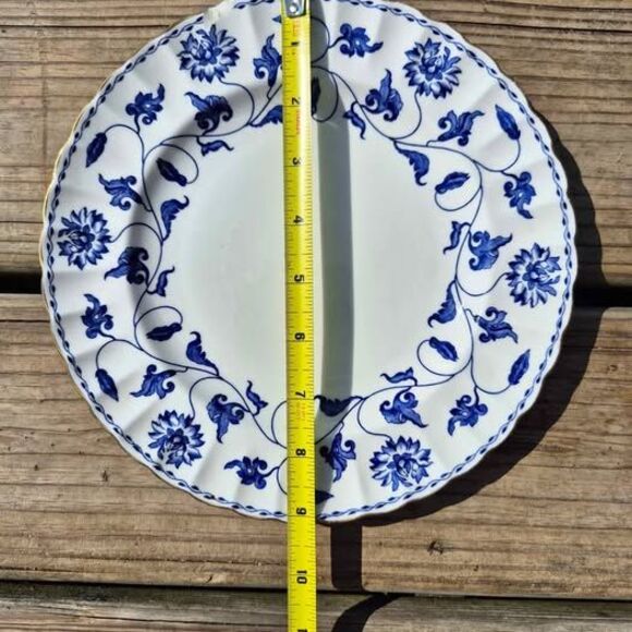 Antique Spode Blue Colonel (Gold Rim) 8" Salad Plate - Y-6235A - Fine Bone China - Picture 4 of 5